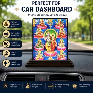 Car Dashboard Lord Ganesha Wooden Photo Stand 3x4 Inches, Compact & Stylish Spiritual Display For Car, Home & Office (Pack Of 1) (F49282) Car Dashboard Lord Ganesha Wooden Photo Stand 3x4 Inches, Compact & Stylish Spiritual Display For Car, Home & Office (Pack Of 1) (F49282)