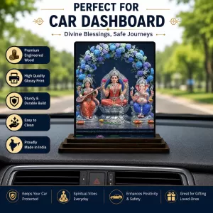 Car Dashboard Lord Ganesha Wooden Photo Stand 3x4 Inches, Compact & Stylish Spiritual Display For Car, Home & Office (Pack Of 1) (F49305) Car Dashboard Lord Ganesha Wooden Photo Stand 3x4 Inches, Compact & Stylish Spiritual Display For Car, Home & Office (Pack Of 1) (F49305)