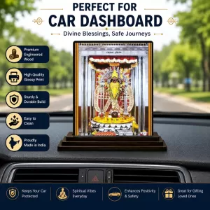 Car Dashboard Kamakshi Wooden Photo Stand 3x4 Inches, Compact & Stylish Spiritual Display For Car, Home & Office (Pack Of 1) (F49321) Car Dashboard Kamakshi Wooden Photo Stand 3x4 Inches, Compact & Stylish Spiritual Display For Car, Home & Office (Pack Of 1) (F49321)