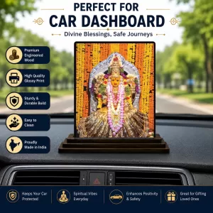 Car Dashboard Lord Ganesha Wooden Photo Stand 3x4 Inches, Compact & Stylish Spiritual Display For Car, Home & Office (Pack Of 1) (F49330) Car Dashboard Lord Ganesha Wooden Photo Stand 3x4 Inches, Compact & Stylish Spiritual Display For Car, Home & Office (Pack Of 1) (F49330)