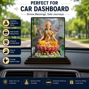 Car Dashboard Lord Ganesha Wooden Photo Stand 3x4 Inches, Compact & Stylish Spiritual Display For Car, Home & Office (Pack Of 1) (F49354) Car Dashboard Lord Ganesha Wooden Photo Stand 3x4 Inches, Compact & Stylish Spiritual Display For Car, Home & Office (Pack Of 1) (F49354)