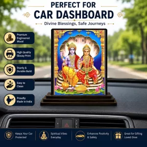 Car Dashboard Lord Ganesha And Lord Vishnu Wooden Photo Stand 3x4 Inches, Compact & Stylish Spiritual Display For Car, Home & Office (Pack Of 1) (F49371) Car Dashboard Lord Ganesha And Lord Vishnu Wooden Photo Stand 3x4 Inches, Compact & Stylish Spiritual Display For Car, Home & Office (Pack Of 1) (F49371)