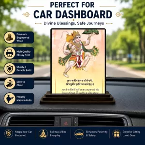 Car Dashboard Hanuman Wooden Photo Stand 3x4 Inches, Compact & Stylish Spiritual Display For Car, Home & Office (Pack Of 1) (F49413) Car Dashboard Hanuman Wooden Photo Stand 3x4 Inches, Compact & Stylish Spiritual Display For Car, Home & Office (Pack Of 1) (F49413)