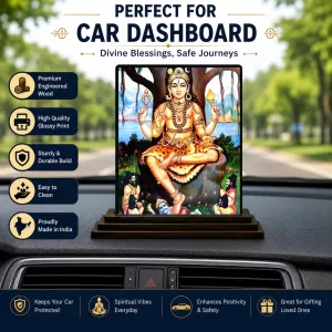 Car Dashboard Murugan Wooden Photo Stand 3x4 Inches, Compact & Stylish Spiritual Display For Car, Home & Office (Pack Of 1) (F49537) Car Dashboard Murugan Wooden Photo Stand 3x4 Inches, Compact & Stylish Spiritual Display For Car, Home & Office (Pack Of 1) (F49537)