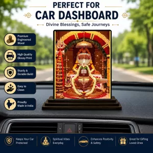 Car Dashboard Meenakshi Wooden Photo Stand 3x4 Inches, Compact & Stylish Spiritual Display For Car, Home & Office (Pack Of 1) (F49616) Car Dashboard Meenakshi Wooden Photo Stand 3x4 Inches, Compact & Stylish Spiritual Display For Car, Home & Office (Pack Of 1) (F49616)