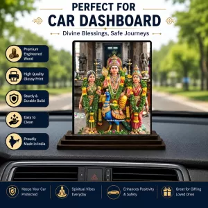 Car Dashboard Kandhara Alamgesan Wooden Photo Stand 3x4 Inches, Compact & Stylish Spiritual Display For Car, Home & Office (Pack Of 1) (F49626) Car Dashboard Kandhara Alamgesan Wooden Photo Stand 3x4 Inches, Compact & Stylish Spiritual Display For Car, Home & Office (Pack Of 1) (F49626)