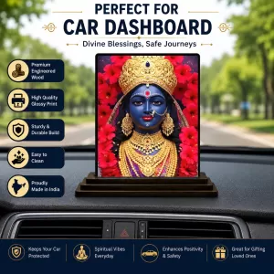 Car Dashboard Kali Wooden Photo Stand 3x4 Inches, Compact & Stylish Spiritual Display For Car, Home & Office (Pack Of 1) (F49640) Car Dashboard Kali Wooden Photo Stand 3x4 Inches, Compact & Stylish Spiritual Display For Car, Home & Office (Pack Of 1) (F49640)