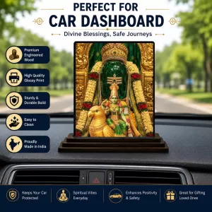 Car Dashboard Lakshmi Wooden Photo Stand 3x4 Inches, Compact & Stylish Spiritual Display For Car, Home & Office (Pack Of 1) (F49651) Car Dashboard Lakshmi Wooden Photo Stand 3x4 Inches, Compact & Stylish Spiritual Display For Car, Home & Office (Pack Of 1) (F49651)