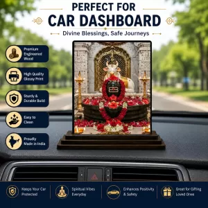 Car Dashboard Lord Ganesha Wooden Photo Stand 3x4 Inches, Compact & Stylish Spiritual Display For Car, Home & Office (Pack Of 1) (F49692) Car Dashboard Lord Ganesha Wooden Photo Stand 3x4 Inches, Compact & Stylish Spiritual Display For Car, Home & Office (Pack Of 1) (F49692)