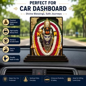 Car Dashboard Veerabhadra Wooden Photo Stand 3x4 Inches, Compact & Stylish Spiritual Display For Car, Home & Office (Pack Of 1) (F49702) Car Dashboard Veerabhadra Wooden Photo Stand 3x4 Inches, Compact & Stylish Spiritual Display For Car, Home & Office (Pack Of 1) (F49702)
