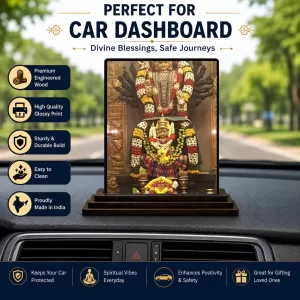 Car Dashboard Hanuman Wooden Photo Stand 3x4 Inches, Compact & Stylish Spiritual Display For Car, Home & Office (Pack Of 1) (F49706) Car Dashboard Hanuman Wooden Photo Stand 3x4 Inches, Compact & Stylish Spiritual Display For Car, Home & Office (Pack Of 1) (F49706)
