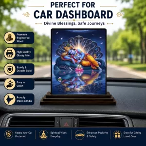 Car Dashboard Lord Shiva Wooden Photo Stand 3x4 Inches, Compact & Stylish Spiritual Display For Car, Home & Office (Pack Of 1) (F49723) Car Dashboard Lord Shiva Wooden Photo Stand 3x4 Inches, Compact & Stylish Spiritual Display For Car, Home & Office (Pack Of 1) (F49723)