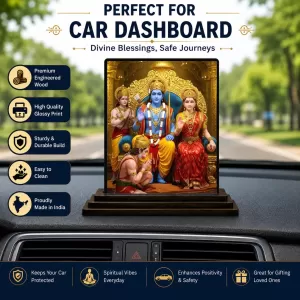 Car Dashboard Lamshmi & Lord Bishnu Narayan Wooden Photo Stand 3x4 Inches, Compact & Stylish Spiritual Display For Car, Home & Office (Pack Of 1) (F49759) Car Dashboard Lamshmi & Lord Bishnu Narayan Wooden Photo Stand 3x4 Inches, Compact & Stylish Spiritual Display For Car, Home & Office (Pack Of 1) (F49759)