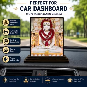 Car Dashboard Mahavira Wooden Photo Stand 3x4 Inches, Compact & Stylish Spiritual Display For Car, Home & Office (Pack Of 1) (F49769) Car Dashboard Mahavira Wooden Photo Stand 3x4 Inches, Compact & Stylish Spiritual Display For Car, Home & Office (Pack Of 1) (F49769)