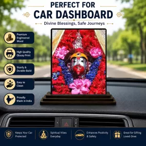 Car Dashboard Ganesha Wooden Photo Stand 3x4 Inches, Compact & Stylish Spiritual Display For Car, Home & Office (Pack Of 1) (F49774) Car Dashboard Ganesha Wooden Photo Stand 3x4 Inches, Compact & Stylish Spiritual Display For Car, Home & Office (Pack Of 1) (F49774)