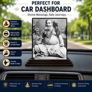Car Dashboard Guru Bijoy Krishna Goswami Wooden Photo Stand 3x4 Inches, Compact & Stylish Spiritual Display For Car, Home & Office (Pack Of 1) (F49780) Car Dashboard Guru Bijoy Krishna Goswami Wooden Photo Stand 3x4 Inches, Compact & Stylish Spiritual Display For Car, Home & Office (Pack Of 1) (F49780)