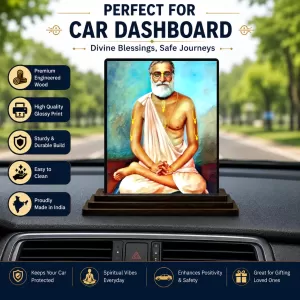 Car Dashboard Shree Ramkrishna Wooden Photo Stand 3x4 Inches, Compact & Stylish Spiritual Display For Car, Home & Office (Pack Of 1) (F49808) Car Dashboard Shree Ramkrishna Wooden Photo Stand 3x4 Inches, Compact & Stylish Spiritual Display For Car, Home & Office (Pack Of 1) (F49808)
