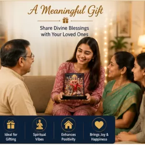 Car Dashboard Durga Wooden Photo Stand 3x4 Inches, Compact & Stylish Spiritual Display For Car, Home & Office (Pack Of 1) (F49675) Car Dashboard Durga Wooden Photo Stand 3x4 Inches, Compact & Stylish Spiritual Display For Car, Home & Office (Pack Of 1) (F49675)
