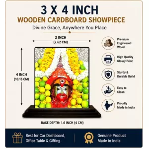 Car Dashboard Hanuman Wooden Photo Stand 3x4 Inches, Compact & Stylish Spiritual Display For Car, Home & Office (Pack Of 1) (F48668) Car Dashboard Hanuman Wooden Photo Stand 3x4 Inches, Compact & Stylish Spiritual Display For Car, Home & Office (Pack Of 1) (F48668)