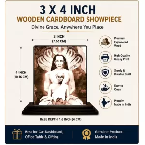 Car Dashboard Mahaabtar Babaji And Lahiri Mahasaya Wooden Photo Stand 3x4 Inches, Compact & Stylish Spiritual Display For Car, Home & Office (Pack Of 1) (F48715) Car Dashboard Mahaabtar Babaji And Lahiri Mahasaya Wooden Photo Stand 3x4 Inches, Compact & Stylish Spiritual Display For Car, Home & Office (Pack Of 1) (F48715)