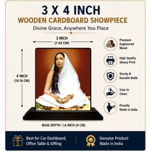 Car Dashboard Maa Sarada Wooden Photo Stand 3x4 Inches, Compact & Stylish Spiritual Display For Car, Home & Office (Pack Of 1) (F48743) Car Dashboard Maa Sarada Wooden Photo Stand 3x4 Inches, Compact & Stylish Spiritual Display For Car, Home & Office (Pack Of 1) (F48743)