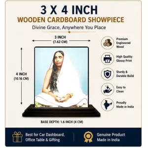 Car Dashboard Maa Sarada Wooden Photo Stand 3x4 Inches, Compact & Stylish Spiritual Display For Car, Home & Office (Pack Of 1) (F48745) Car Dashboard Maa Sarada Wooden Photo Stand 3x4 Inches, Compact & Stylish Spiritual Display For Car, Home & Office (Pack Of 1) (F48745)