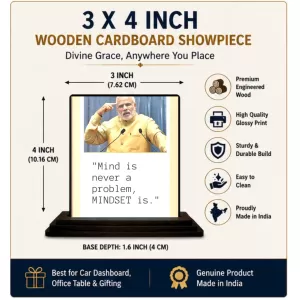 Car Dashboard Narendra Modi Wooden Photo Stand 3x4 Inches, Compact & Stylish Spiritual Display For Car, Home & Office (Pack Of 1) (F48794) Car Dashboard Narendra Modi Wooden Photo Stand 3x4 Inches, Compact & Stylish Spiritual Display For Car, Home & Office (Pack Of 1) (F48794)