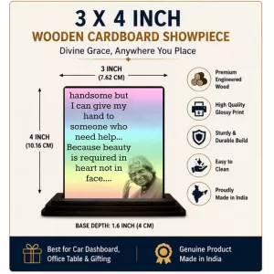 Car Dashboard Betty White Wooden Photo Stand 3x4 Inches, Compact & Stylish Spiritual Display For Car, Home & Office (Pack Of 1) (F48956) Car Dashboard Betty White Wooden Photo Stand 3x4 Inches, Compact & Stylish Spiritual Display For Car, Home & Office (Pack Of 1) (F48956)