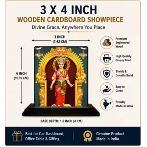 Car Dashboard Lord Ganesha Wooden Photo Stand 3x4 Inches, Compact & Stylish Spiritual Display For Car, Home & Office (Pack Of 1) (F49021) Car Dashboard Lord Ganesha Wooden Photo Stand 3x4 Inches, Compact & Stylish Spiritual Display For Car, Home & Office (Pack Of 1) (F49021)