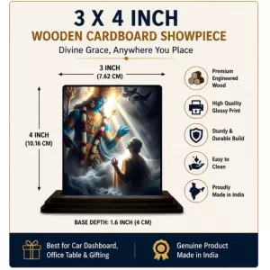 Car Dashboard Shiva Wooden Photo Stand 3x4 Inches, Compact & Stylish Spiritual Display For Car, Home & Office (Pack Of 1) (F49081) Car Dashboard Shiva Wooden Photo Stand 3x4 Inches, Compact & Stylish Spiritual Display For Car, Home & Office (Pack Of 1) (F49081)