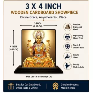 Car Dashboard Lord Ganesha Wooden Photo Stand 3x4 Inches, Compact & Stylish Spiritual Display For Car, Home & Office (Pack Of 1) (F49117) Car Dashboard Lord Ganesha Wooden Photo Stand 3x4 Inches, Compact & Stylish Spiritual Display For Car, Home & Office (Pack Of 1) (F49117)
