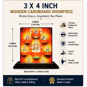 Car Dashboard Lord Ganesha Wooden Photo Stand 3x4 Inches, Compact & Stylish Spiritual Display For Car, Home & Office (Pack Of 1) (F49146) Car Dashboard Lord Ganesha Wooden Photo Stand 3x4 Inches, Compact & Stylish Spiritual Display For Car, Home & Office (Pack Of 1) (F49146)