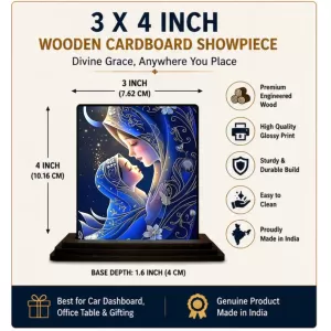 Car Dashboard Mother Mary Wooden Photo Stand 3x4 Inches, Compact & Stylish Spiritual Display For Car, Home & Office (Pack Of 1) (F49264) Car Dashboard Mother Mary Wooden Photo Stand 3x4 Inches, Compact & Stylish Spiritual Display For Car, Home & Office (Pack Of 1) (F49264)