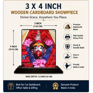 Car Dashboard Ganesha Wooden Photo Stand 3x4 Inches, Compact & Stylish Spiritual Display For Car, Home & Office (Pack Of 1) (F49774) Car Dashboard Ganesha Wooden Photo Stand 3x4 Inches, Compact & Stylish Spiritual Display For Car, Home & Office (Pack Of 1) (F49774)