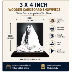 Car Dashboard Maa Sarada Wooden Photo Stand 3x4 Inches, Compact & Stylish Spiritual Display For Car, Home & Office (Pack Of 1) (F49794) Car Dashboard Maa Sarada Wooden Photo Stand 3x4 Inches, Compact & Stylish Spiritual Display For Car, Home & Office (Pack Of 1) (F49794)