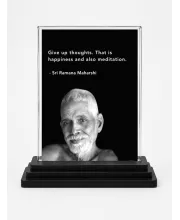 Lord Rama Acrylic Car Dashboard Showpiece | Double-Sided Lord Rama Photo Stand | 3 X 4 Inch Photo | Transparent Acrylic Frame With Black Base | Car Dashboard, Office & Table Decor (F70247)