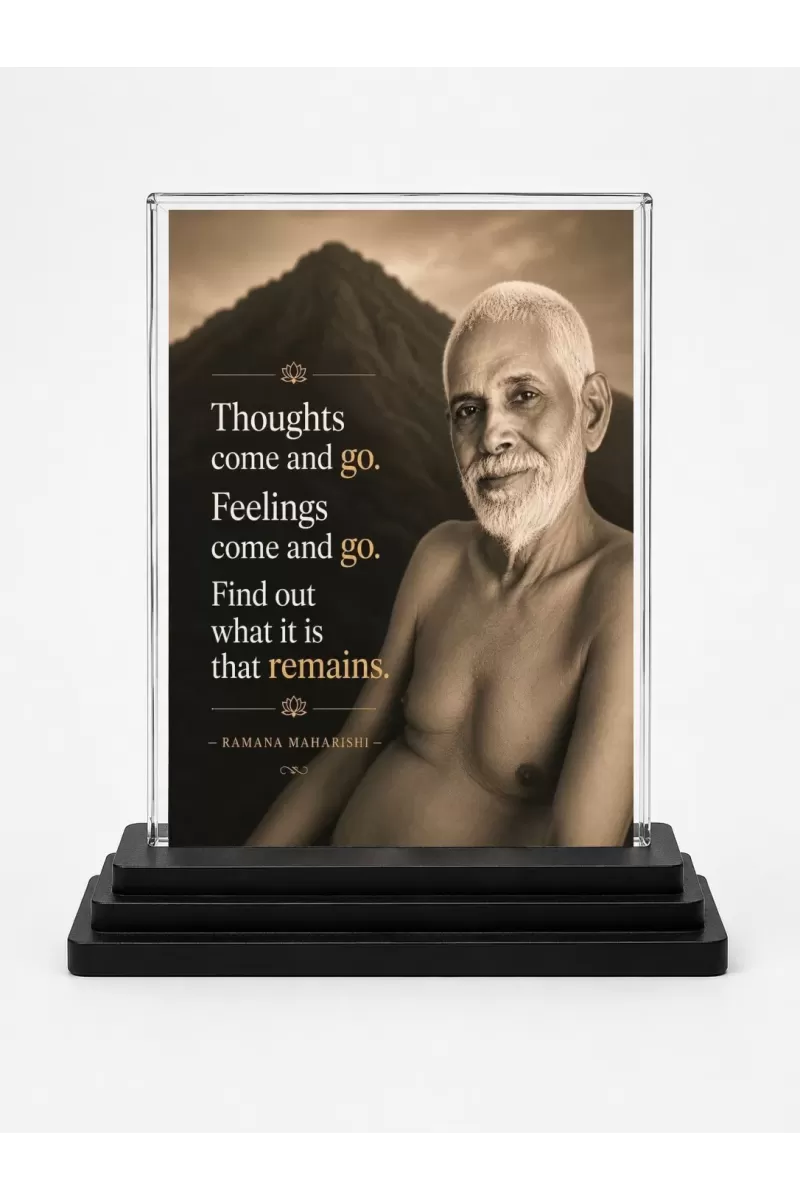 Lord Rama Acrylic Car Dashboard Showpiece | Double-Sided Lord Rama Photo Stand | 3 X 4 Inch Photo | Transparent Acrylic Frame With Black Base | Car Dashboard, Office & Table Decor (F70255)