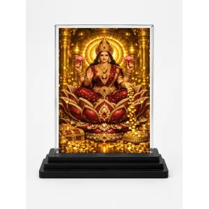 Lakshmi Acrylic Car Dashboard Showpiece | Double-Sided Lakshmi Photo Stand | 3 X 4 Inch Photo | Transparent Acrylic Frame With Black Base | Car Dashboard, Office & Table Decor (F70281) Lakshmi Acrylic Car Dashboard Showpiece | Double-Sided Lakshmi Photo Stand | 3 X 4 Inch Photo | Transparent Acrylic Frame With Black Base | Car Dashboard, Office & Table Decor (F70281)