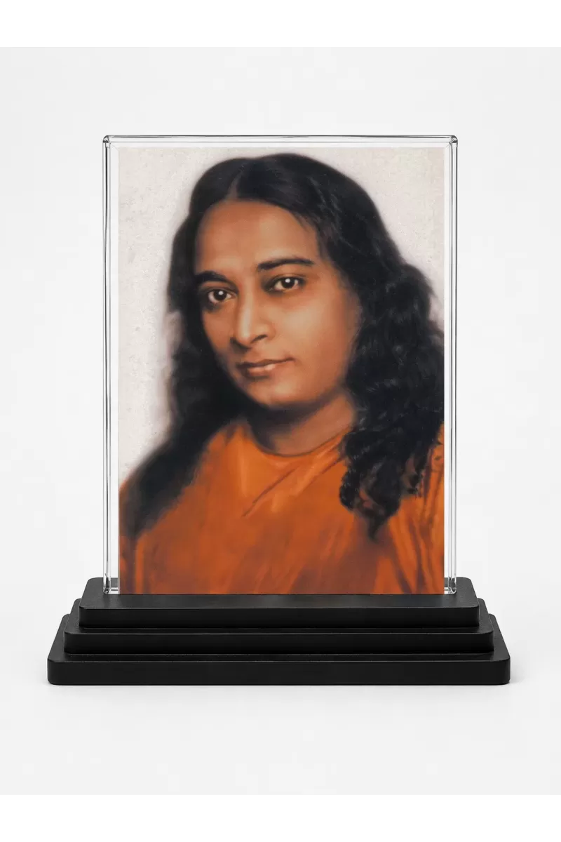 Lord Rama Acrylic Car Dashboard Showpiece | Double-Sided Lord Rama Photo Stand | 3 X 4 Inch Photo | Transparent Acrylic Frame With Black Base | Car Dashboard, Office & Table Decor (F70282)