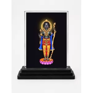 Lord Rama Acrylic Car Dashboard Showpiece | Double-Sided Lord Rama Photo Stand | 3 X 4 Inch Photo | Transparent Acrylic Frame With Black Base | Car Dashboard, Office & Table Decor (F70304) Lord Rama Acrylic Car Dashboard Showpiece | Double-Sided Lord Rama Photo Stand | 3 X 4 Inch Photo | Transparent Acrylic Frame With Black Base | Car Dashboard, Office & Table Decor (F70304)