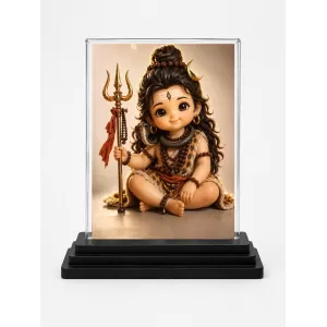 Lord Shiva Acrylic Car Dashboard Showpiece | Double-Sided Lord Shiva Photo Stand | 3 X 4 Inch Photo | Transparent Acrylic Frame With Black Base | Car Dashboard, Office & Table Decor (F70353) Lord Shiva Acrylic Car Dashboard Showpiece | Double-Sided Lord Shiva Photo Stand | 3 X 4 Inch Photo | Transparent Acrylic Frame With Black Base | Car Dashboard, Office & Table Decor (F70353)