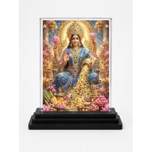 Lakshmi Acrylic Car Dashboard Showpiece | Double-Sided Lakshmi Photo Stand | 3 X 4 Inch Photo | Transparent Acrylic Frame With Black Base | Car Dashboard, Office & Table Decor (F70354) Lakshmi Acrylic Car Dashboard Showpiece | Double-Sided Lakshmi Photo Stand | 3 X 4 Inch Photo | Transparent Acrylic Frame With Black Base | Car Dashboard, Office & Table Decor (F70354)