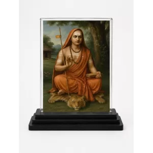 Adi Shankaracharya Acrylic Car Dashboard Showpiece | Double-Sided Adi Shankaracharya Photo Stand | 3 X 4 Inch Photo | Transparent Acrylic Frame With Black Base | Car Dashboard, Office & Table Decor (F70355) Adi Shankaracharya Acrylic Car Dashboard Showpiece | Double-Sided Adi Shankaracharya Photo Stand | 3 X 4 Inch Photo | Transparent Acrylic Frame With Black Base | Car Dashboard, Office & Table Decor (F70355)