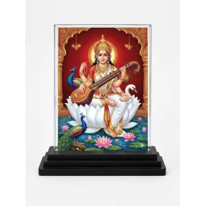 Hindu Goddess Acrylic Car Dashboard Showpiece | Double-Sided Hindu Goddess Photo Stand | 3 X 4 Inch Photo | Transparent Acrylic Frame With Black Base | Car Dashboard, Office & Table Decor (F70358) Hindu Goddess Acrylic Car Dashboard Showpiece | Double-Sided Hindu Goddess Photo Stand | 3 X 4 Inch Photo | Transparent Acrylic Frame With Black Base | Car Dashboard, Office & Table Decor (F70358)