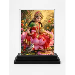 Lakshmi Acrylic Car Dashboard Showpiece | Double-Sided Lakshmi Photo Stand | 3 X 4 Inch Photo | Transparent Acrylic Frame With Black Base | Car Dashboard, Office & Table Decor (F70369) Lakshmi Acrylic Car Dashboard Showpiece | Double-Sided Lakshmi Photo Stand | 3 X 4 Inch Photo | Transparent Acrylic Frame With Black Base | Car Dashboard, Office & Table Decor (F70369)