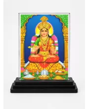 Lord Shiva Acrylic Car Dashboard Showpiece | Double-Sided Lord Shiva Photo Stand | 3 X 4 Inch Photo | Transparent Acrylic Frame With Black Base | Car Dashboard, Office & Table Decor (F70370)