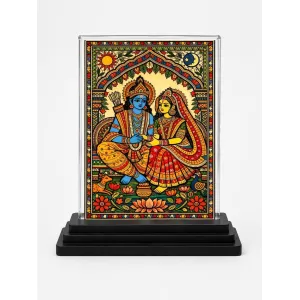 Lord Rama Acrylic Car Dashboard Showpiece | Double-Sided Lord Rama Photo Stand | 3 X 4 Inch Photo | Transparent Acrylic Frame With Black Base | Car Dashboard, Office & Table Decor (F70382) Lord Rama Acrylic Car Dashboard Showpiece | Double-Sided Lord Rama Photo Stand | 3 X 4 Inch Photo | Transparent Acrylic Frame With Black Base | Car Dashboard, Office & Table Decor (F70382)