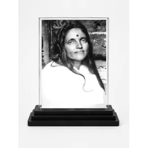 Anandamayi Ma Acrylic Car Dashboard Showpiece | Double-Sided Anandamayi Ma Photo Stand | 3 X 4 Inch Photo | Transparent Acrylic Frame With Black Base | Car Dashboard, Office & Table Decor (F70394) Anandamayi Ma Acrylic Car Dashboard Showpiece | Double-Sided Anandamayi Ma Photo Stand | 3 X 4 Inch Photo | Transparent Acrylic Frame With Black Base | Car Dashboard, Office & Table Decor (F70394)