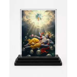 Lord Vishnu Acrylic Car Dashboard Showpiece | Double-Sided Lord Vishnu Photo Stand | 3 X 4 Inch Photo | Transparent Acrylic Frame With Black Base | Car Dashboard, Office & Table Decor (F70395) Lord Vishnu Acrylic Car Dashboard Showpiece | Double-Sided Lord Vishnu Photo Stand | 3 X 4 Inch Photo | Transparent Acrylic Frame With Black Base | Car Dashboard, Office & Table Decor (F70395)