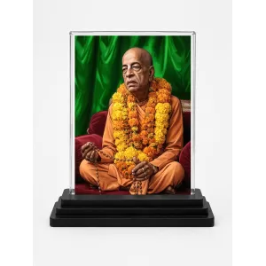 A.C. Bhaktivedanta Swami Prabhupada Acrylic Car Dashboard Showpiece | Double-Sided A.C. Bhaktivedanta Swami Prabhupada Photo Stand | 3 X 4 Inch Photo | Transparent Acrylic Frame With Black Base | Car Dashboard, Office & Table Decor (F70406) A.C. Bhaktivedanta Swami Prabhupada Acrylic Car Dashboard Showpiece | Double-Sided A.C. Bhaktivedanta Swami Prabhupada Photo Stand | 3 X 4 Inch Photo | Transparent Acrylic Frame With Black Base | Car Dashboard, Office & Table Decor (F70406)